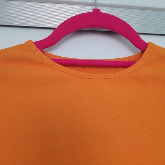 Orange Long Sleeve Crop - Picture 3 of 6